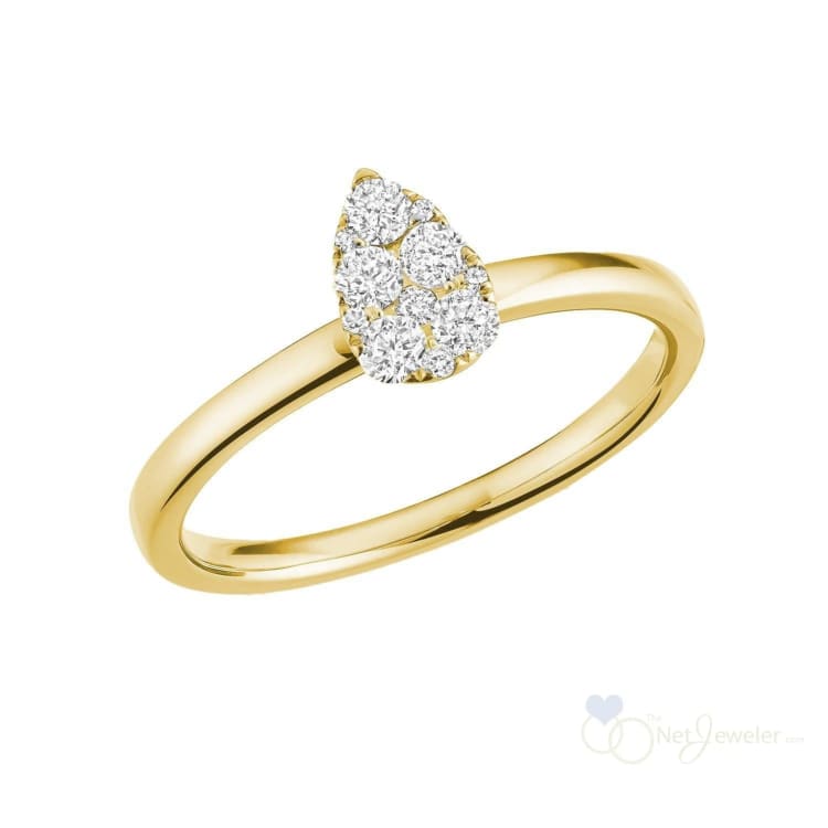 Pear Illusion Diamond Ring-RNB Jewellery