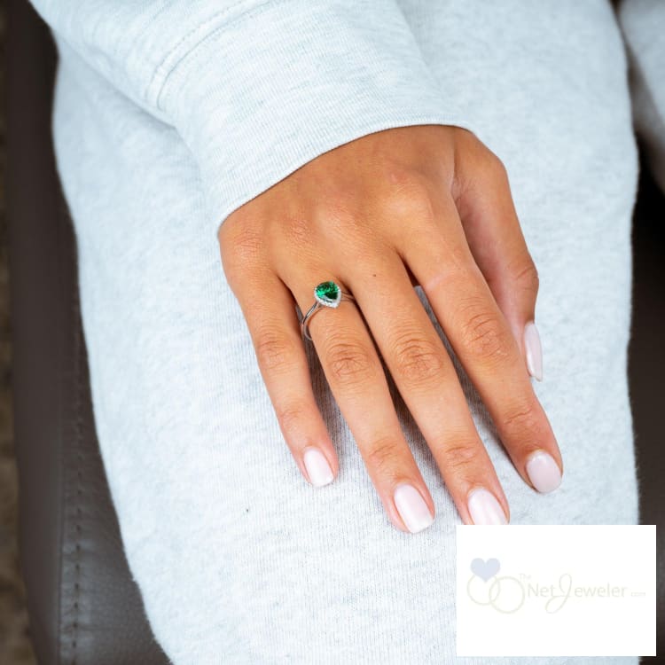 Pear Shape Precious Stone Diamond Ring-RNB Jewellery
