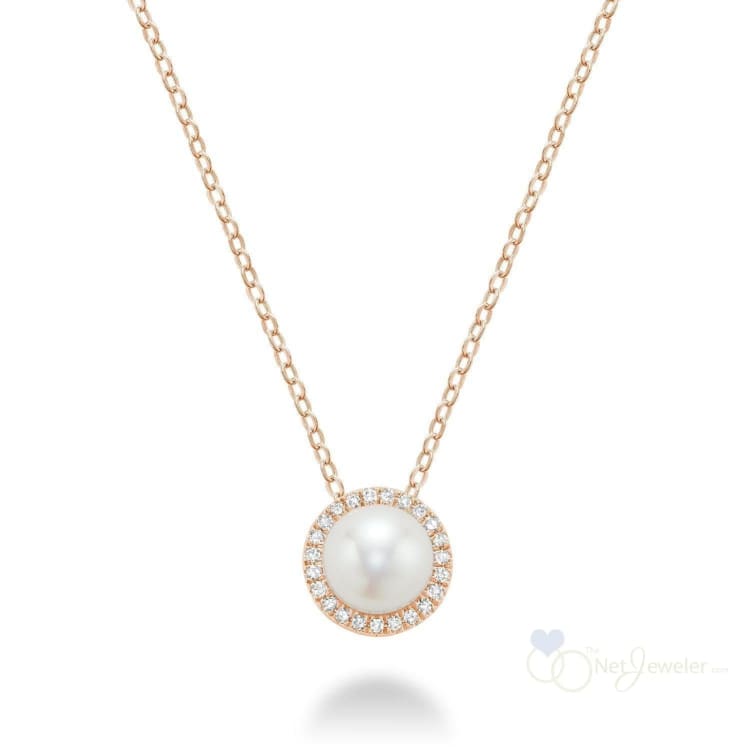 Pearl & Diamond Pendant - Pendants