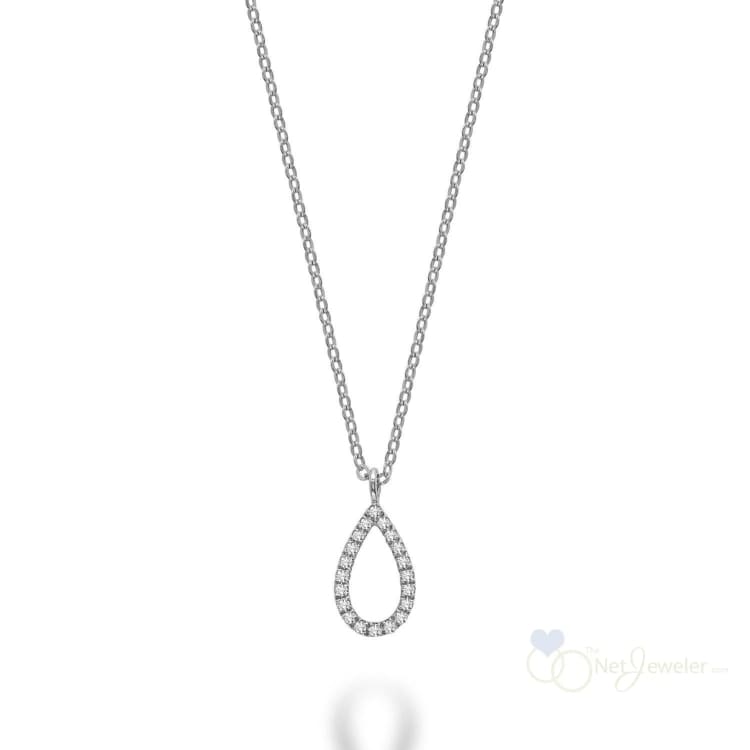 Petite Pear Shape Diamond Pendant-RNB Jewellery