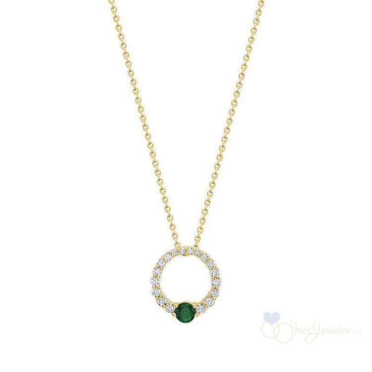 Precious Stone & Circle of Life Diamond Pendant-RNB Jewellery