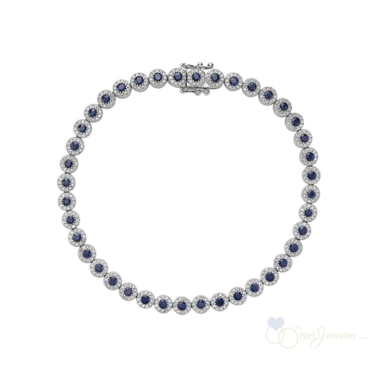 Precious Stone & Diamond Martini Setting Bracelet-RNB Jewellery