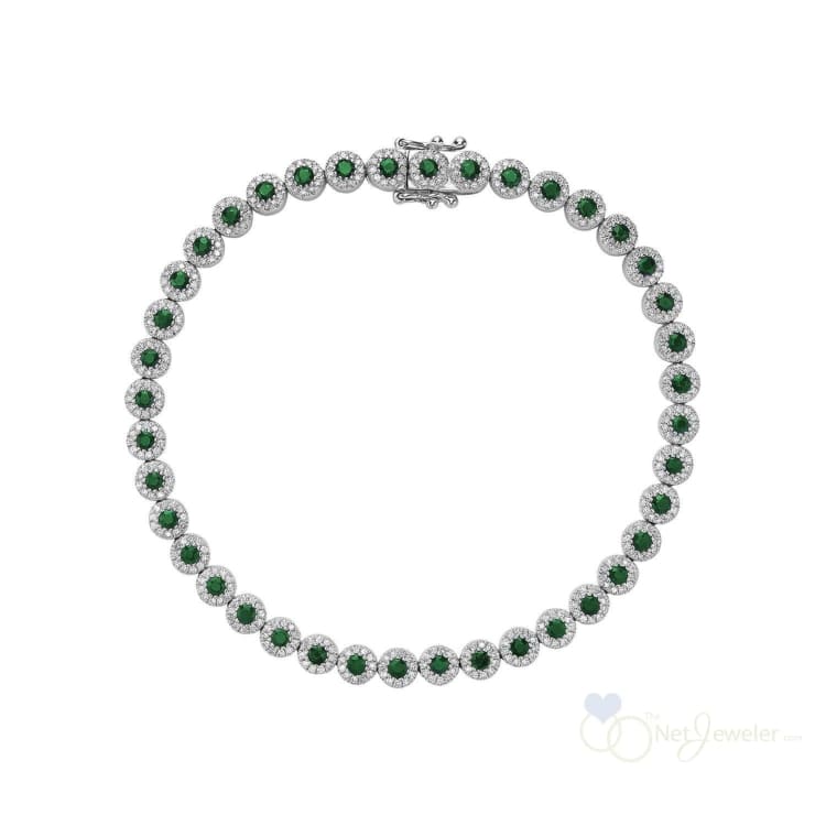 Precious Stone & Diamond Martini Setting Bracelet-RNB Jewellery