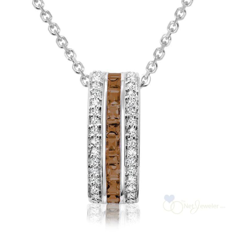 Precious Stone & Diamond Pendant-RNB Jewellery