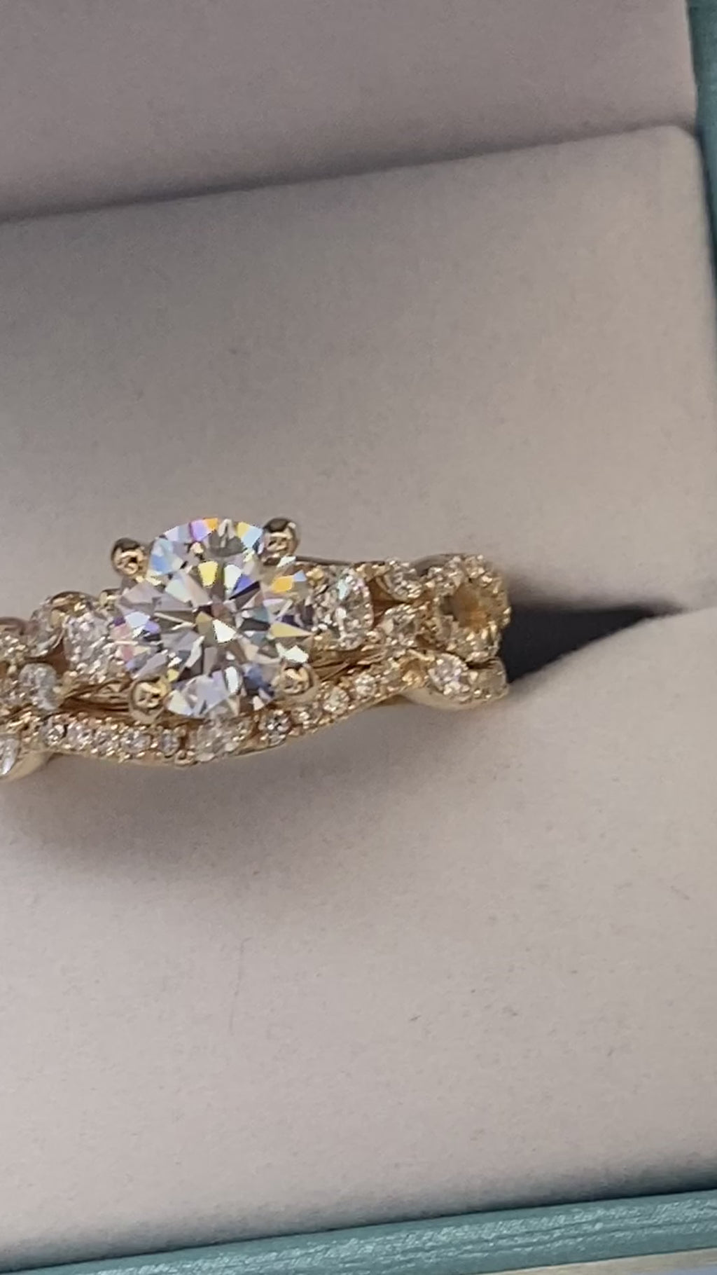 Round and Marquise Diamond Multi Stone Bridal Ring Set - Thenetjeweler by Importex