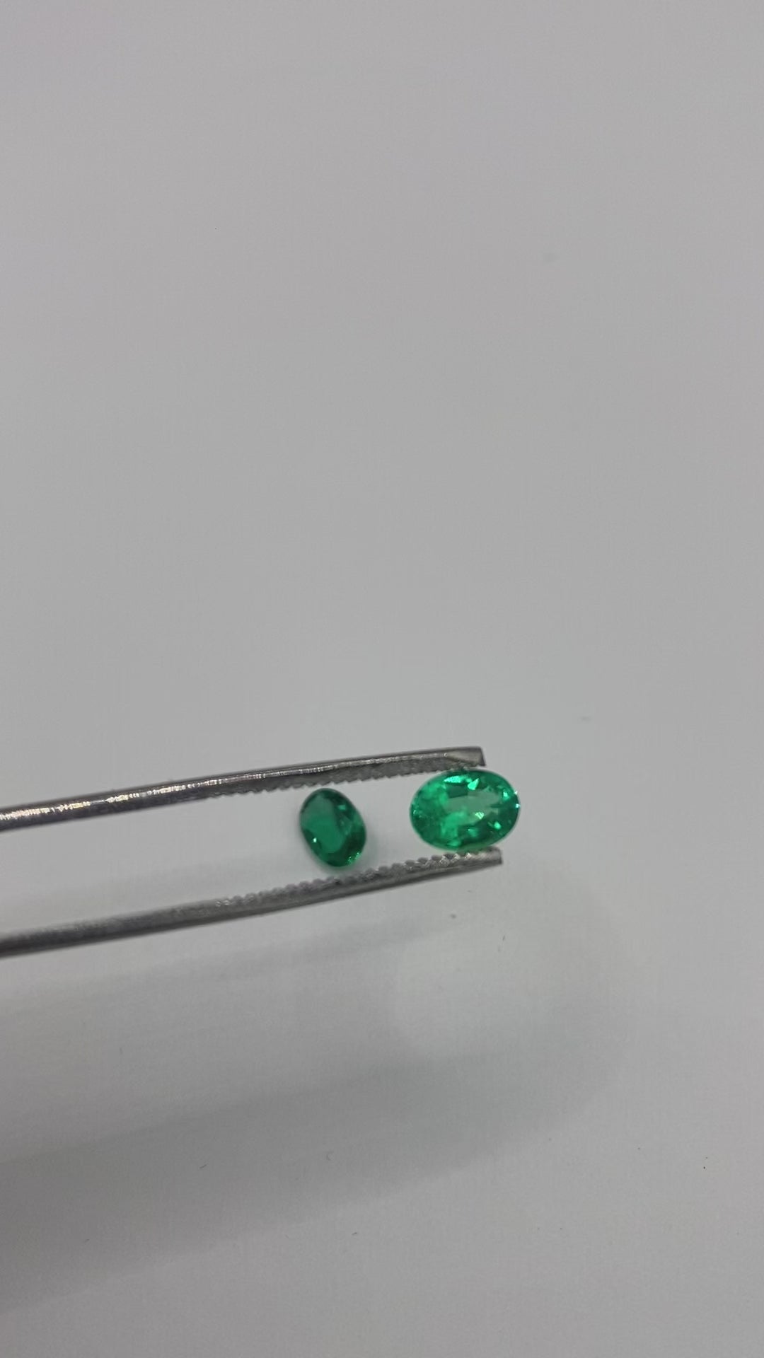 Oval Created Emeralds 