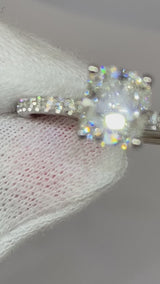 Cushion Lab Grown Diamond Engagement Ring 2.65 CTW
