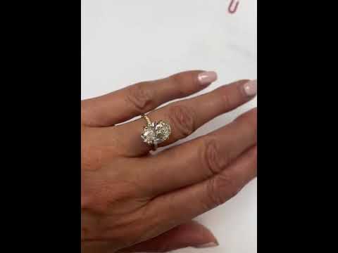 4.16 Carat Lab-Grown Diamond Ring in 18K Gold