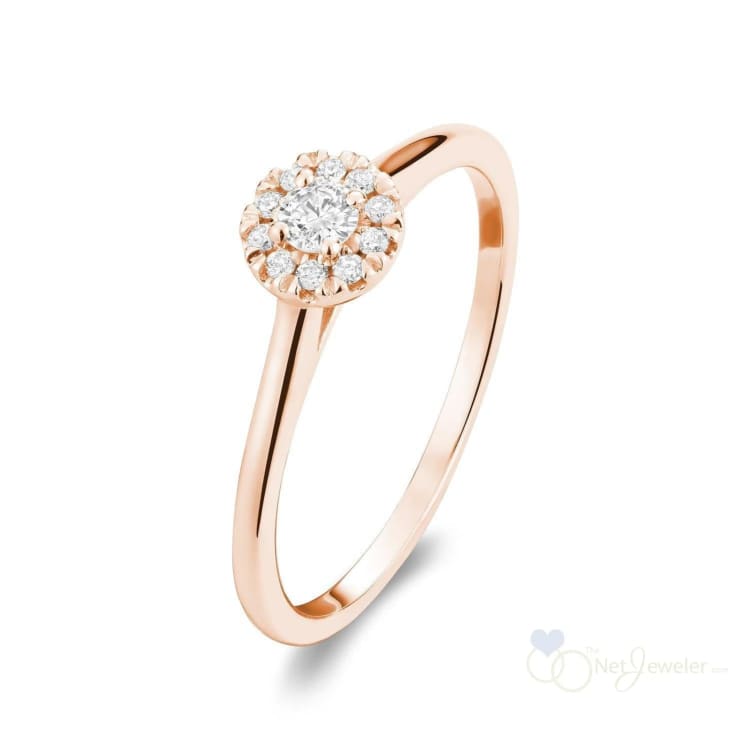 Round Diamond Halo Ring-RNB Jewellery