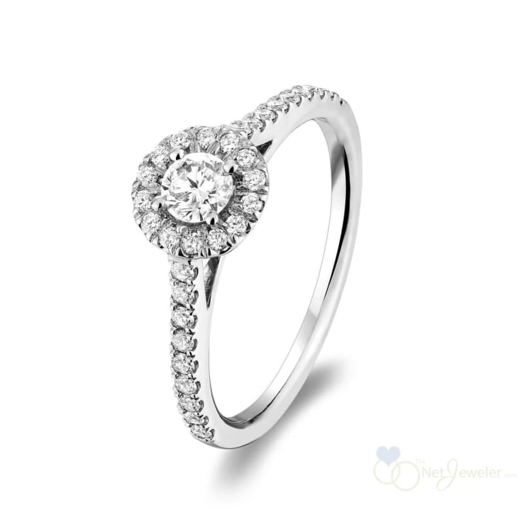Round Halo Diamond Engagement Ring-RNB Jewellery
