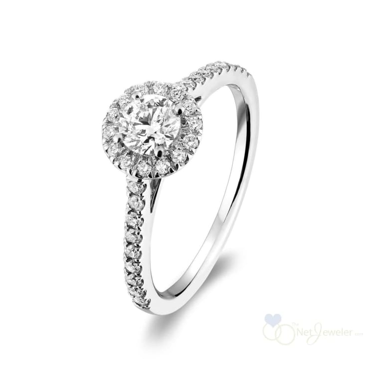 Round Halo Diamond Engagement Ring-RNB Jewellery