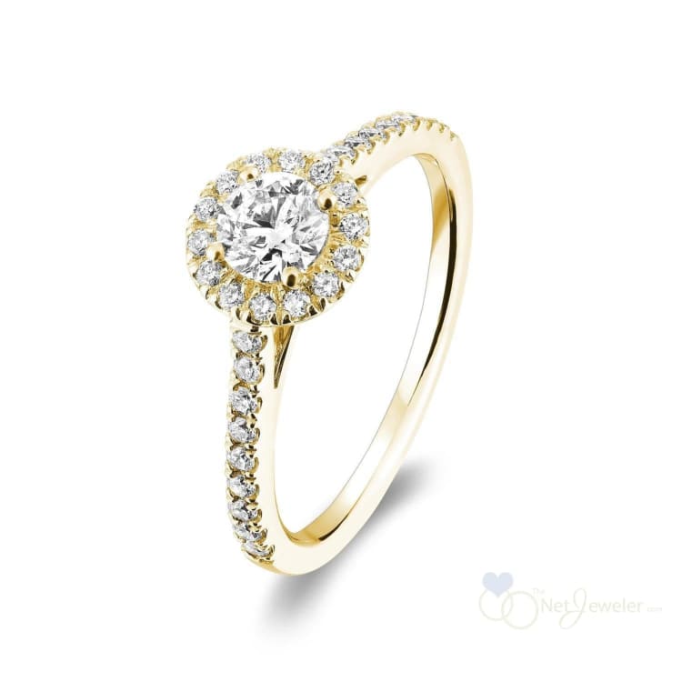 Round Halo Diamond Engagement Ring-RNB Jewellery