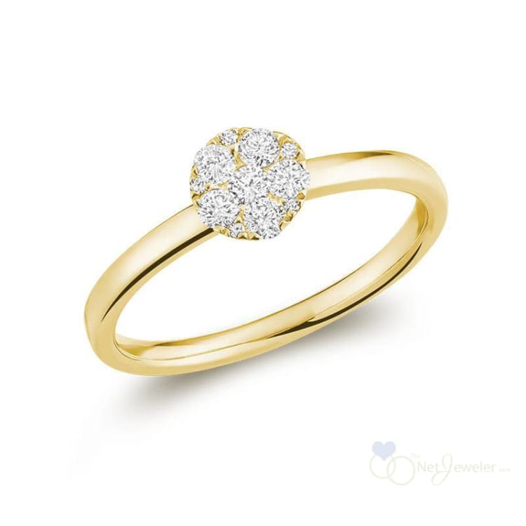 Round Illusion Diamond Ring-RNB Jewellery