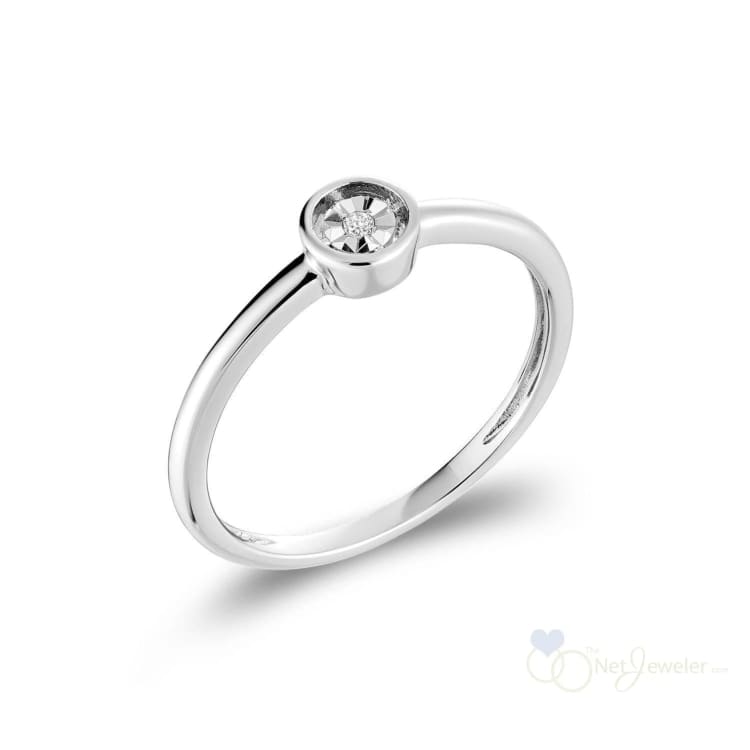 Round Shaped Illusion Diamond Ring-RNB Jewellery