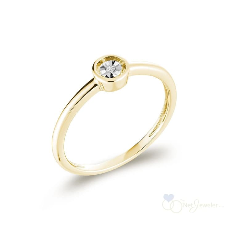 Round Shaped Illusion Diamond Ring-RNB Jewellery
