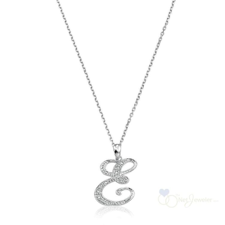 Script Diamond Initials-RNB Jewellery