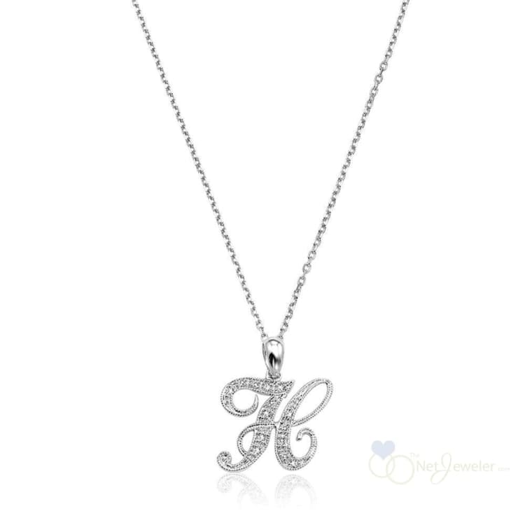 Script Diamond Initials-RNB Jewellery