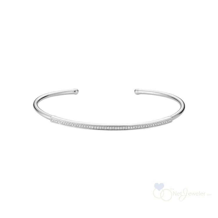 Open Shank Diamond Bangle Bracelet-RNB Jewellery