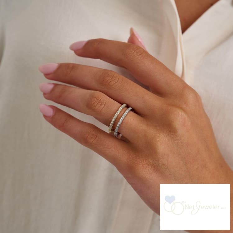 Semi Eternity Baguette and Round Diamond Ring-RNB Jewellery