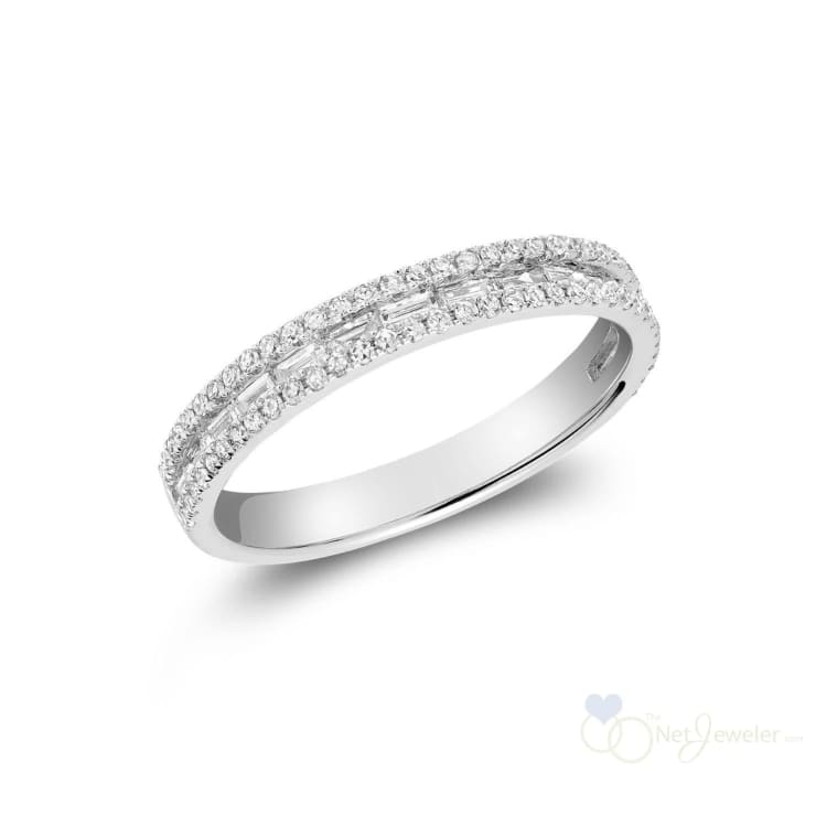 Semi Eternity Baguette & Round Diamond Ring-RNB Jewellery