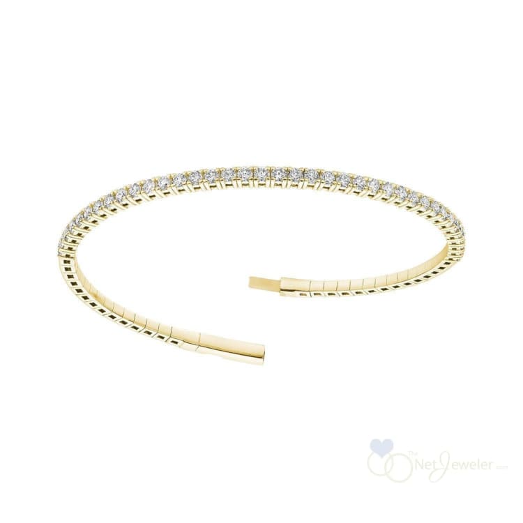 Diamond Bangle Flex Bracelet-RNB Jewellery