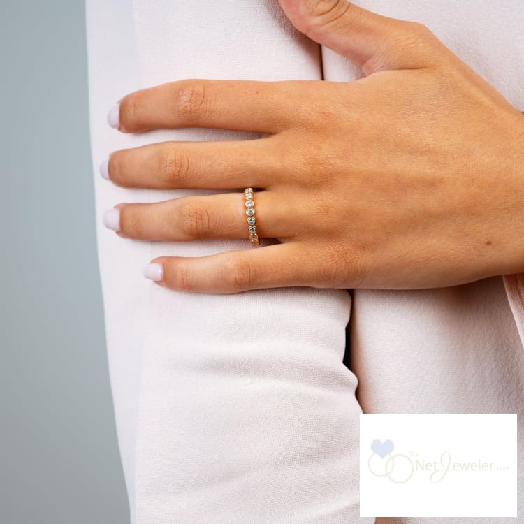 Semi Eternity Bezel Diamond RIng-RNB Jewellery