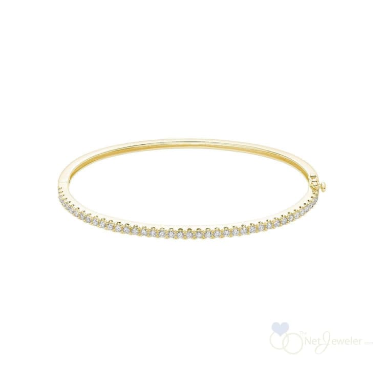Semi Eternity Diamond Bangle-RNB Jewellery