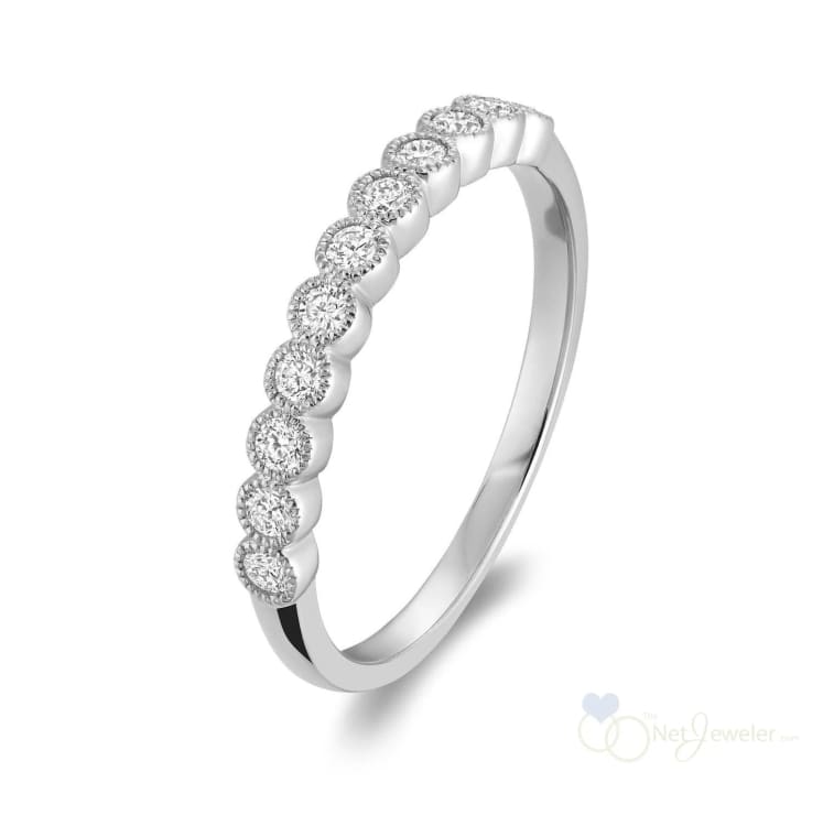 Semi Eternity Milgrain Diamond Ring-RNB Jewellery