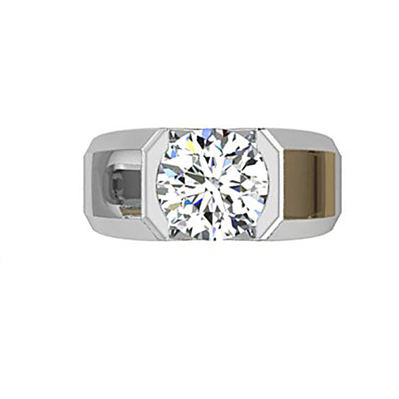 Men's Diamond Signet Ring 2 ct - Thenetjeweler