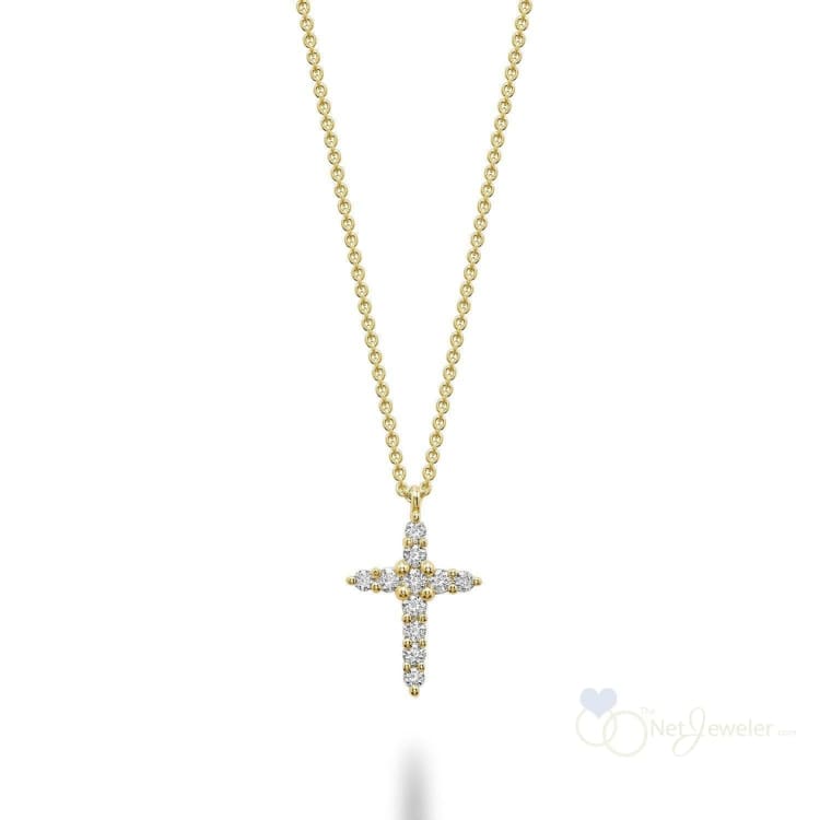 Small Diamond Cross Pendant-RNB Jewellery