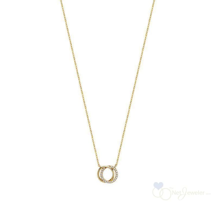 Necklace Diamond Double Circle of Life-RNB Jewellery