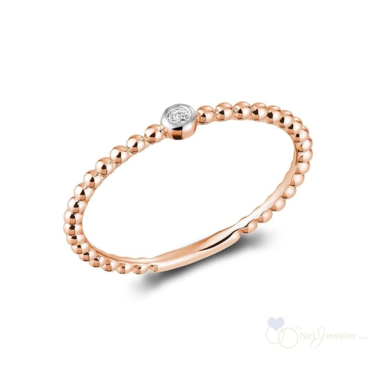 Solitaire Bead Diamond Ring-RNB Jewellery