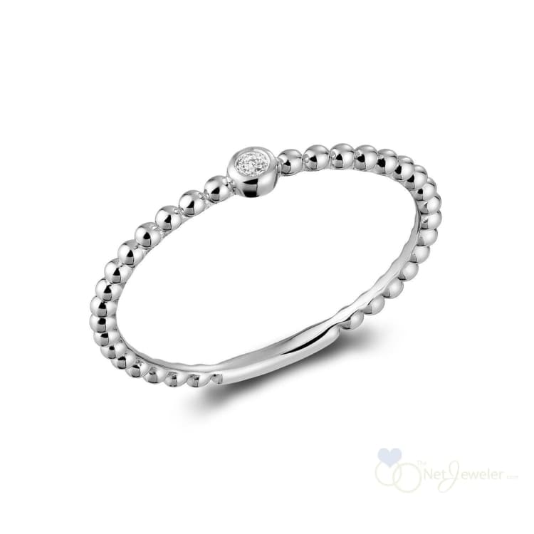 Solitaire Bead Diamond Ring-RNB Jewellery