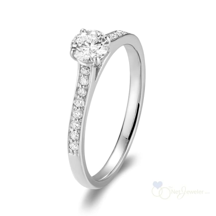 Solitaire Channel Diamond Engagement Ring-RNB Jewellery