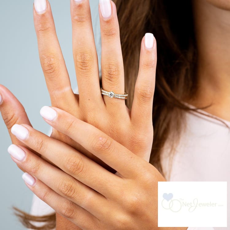 Solitaire Crown Setting Diamond Engagement Ring-RNB Jewellery