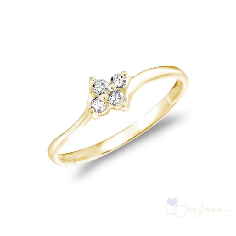 Solitaire Flower Diamond Ring-RNB Jewellery