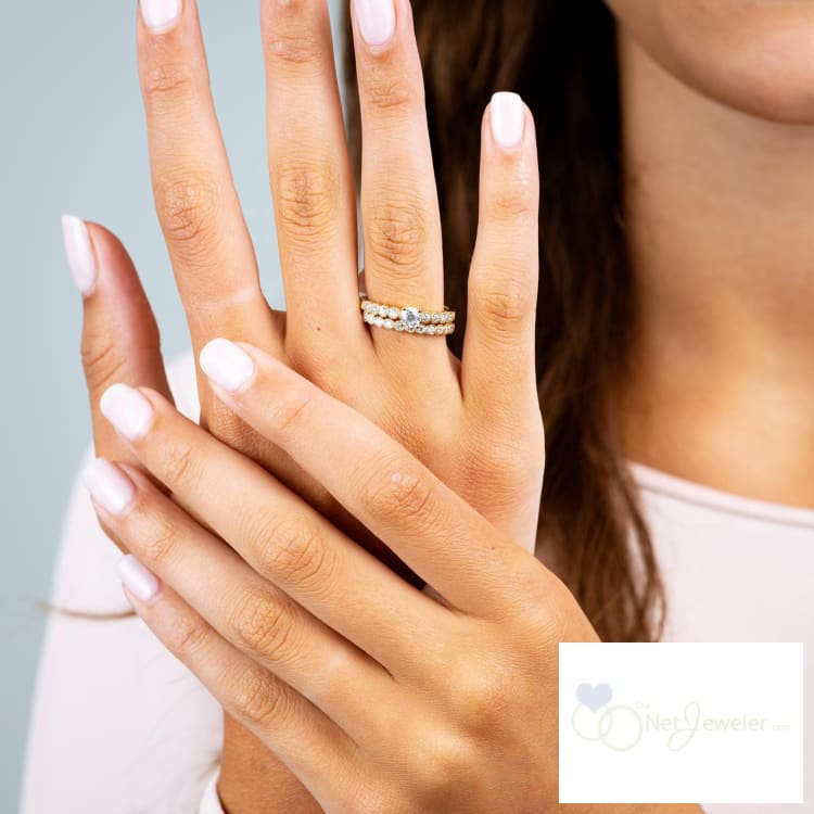 Solitaire Milgrain Diamond Engagement Ring-RNB Jewellery