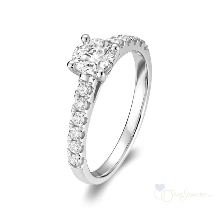 Solitaire Round Diamond Engagement Ring-RNB Jewellery
