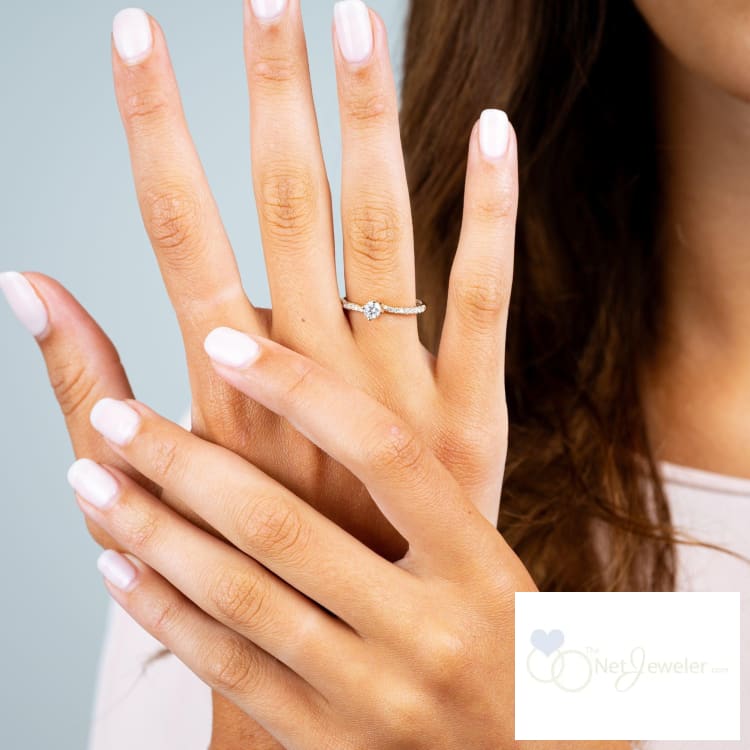 Solitaire Twist Diamond Engagement Ring-RNB Jewellery