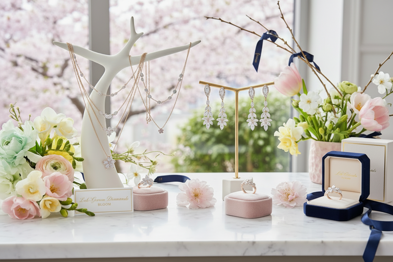 Floral nature-inspired spring jewelry