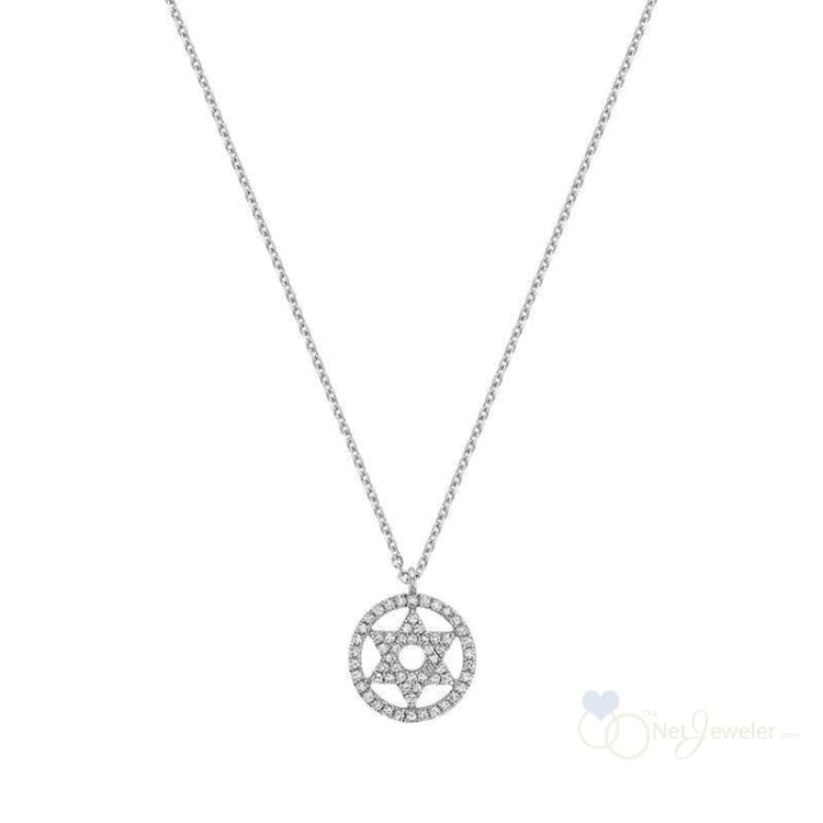 Star Of David Diamond Pendant-RNB Jewellery