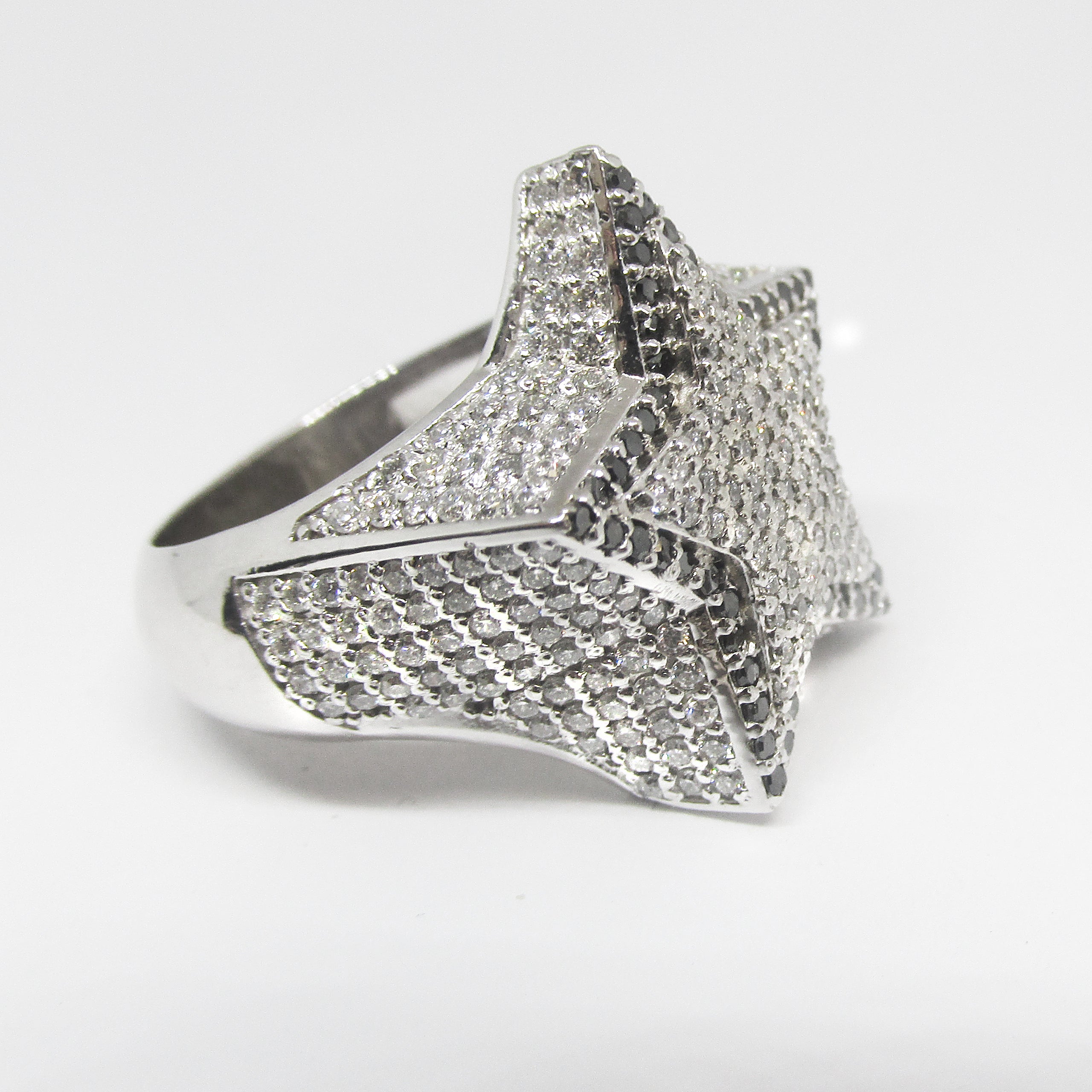 Luxury Mens Diamond 3D Star Ring - Thenetjeweler by Importex