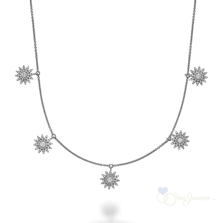Sun Drop Diamond By the Yard Necklace - White Gold - Necklaces