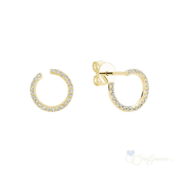 Swirl Diamond Earrings-RNB Jewellery
