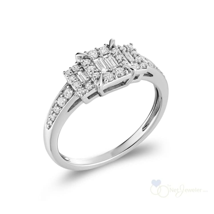 Tri Illusion Setting Diamond Ring-RNB Jewellery