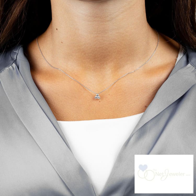 Three Stone Diamond Pendant-RNB Jewellery