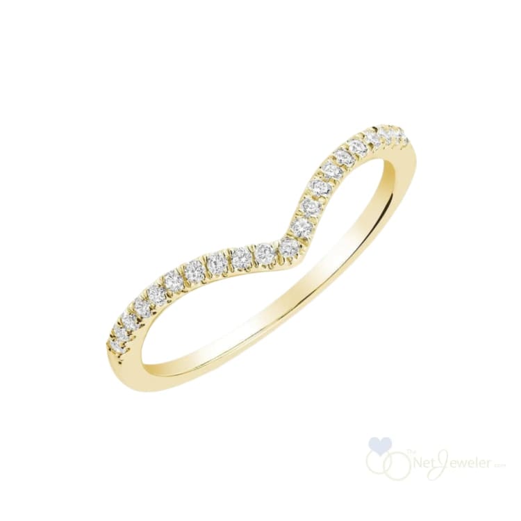 V Shape Semi Eternity Diamond Ring