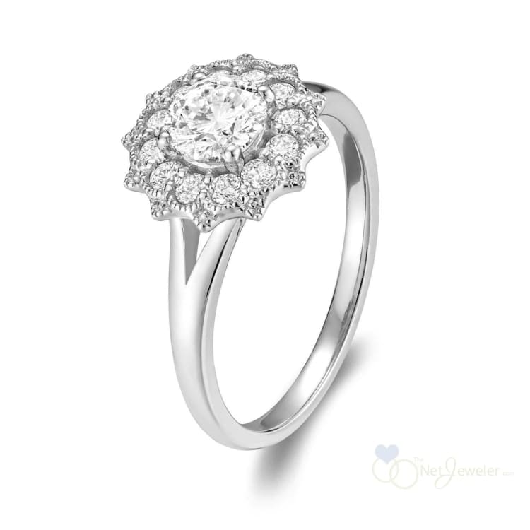 Vintage Flower Diamond Ring-RNB Jewellery