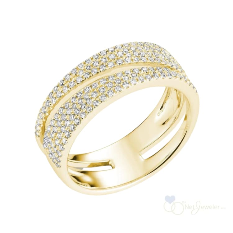 Wide Pave Fancy Diamond Ring-RNB Jewellery
