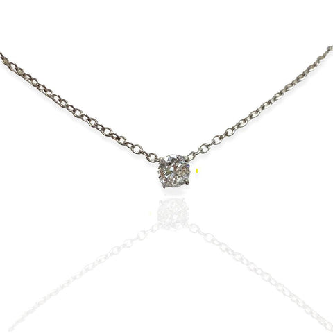 0.35 CT LAB DIAMOND SOLITAIRE PENDANT - Thenetjeweler